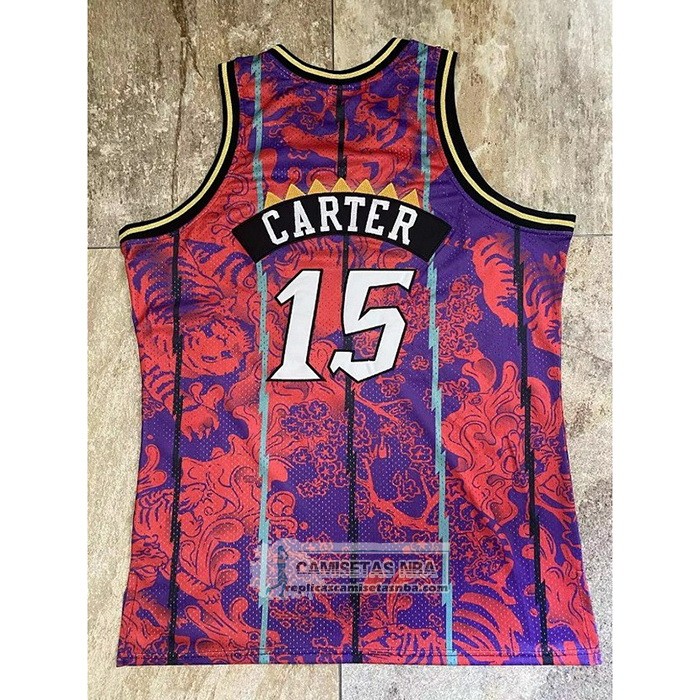 Camiseta Toronto Raptors Vince Carter NO 15 Special Year Of The Tiger Rojo